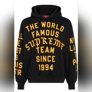Conscious Supreme Team Flocked "Black" hoodie